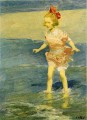 Dans le Surf Impressionniste Plage Edward Henry Potthast